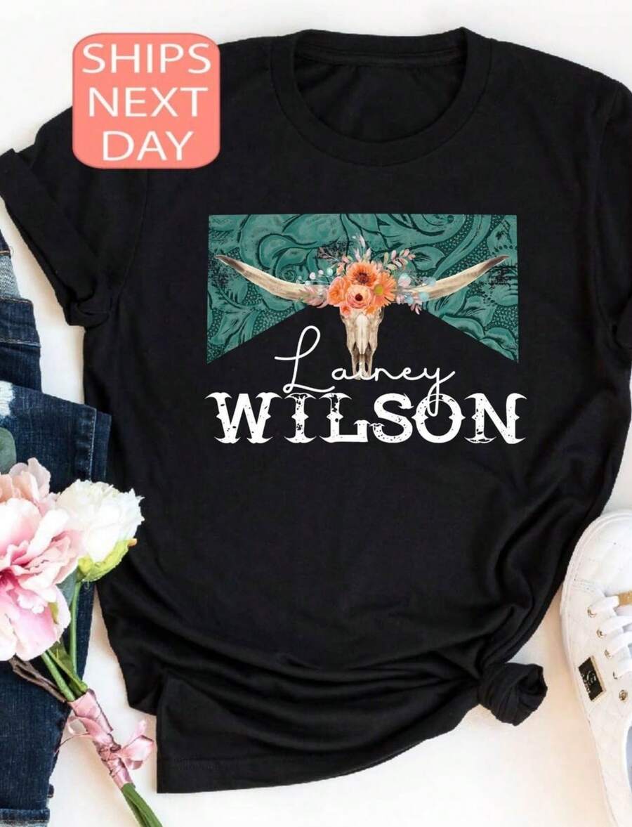 Wilson T-Shirt Wilson Sweatshirt Country Music Shirt Wilson Merch Country Song Tee Wilson Concert 2025 Tour Shirt - 黑色 - 查看 1