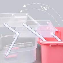 1 hộp đựng đồ bằng nhựa 3 tầng, hộp đựng đồ gấp gọn dung tích lớn, hộp đựng đồ đa năng, lý tưởng để đựng đồ dùng nghệ thuật, dụng cụ, thuốc men, đồ may vá và hội họa, hộp đựng dụng cụ gấp gọn gia đình, hộp đựng đồ thủ công mỹ nghệ di động, hộp phân loại đồ may vá, hộp đựng thuốc, quà tặng Ngày của Mẹ, hộp đựng đồ dùng mùa xuân và mùa hè. - Hồng - Xem 6