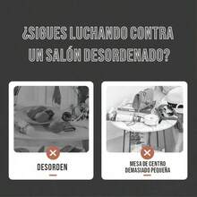 Mueble De TV Gris Con 3 Cajones 120x30x29 CM Para Sala - Gris - Ver 9