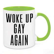 泡泡拥抱咖啡杯 - 女同性恋、跨性别者、同性恋、双性恋、彩虹骄傲、酷儿 11盎司 白色，适合送给家人、姐妹、闺蜜、爱人、女朋友 - 彩色 - 查看 12