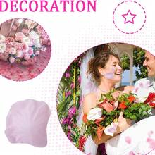 2000/4000片粉色玫瑰花瓣，适用于婚礼、求婚、周年纪念、浪漫之夜、春季装饰、家居装饰、婚礼装饰、花瓣、礼盒填充物、浪漫玫瑰、求婚玫瑰花瓣、生日礼物、返校用品、房间装饰、派对礼品、新娘送礼会、毕业典礼、单身派对等多种场合。 - 粉色 - 查看 9