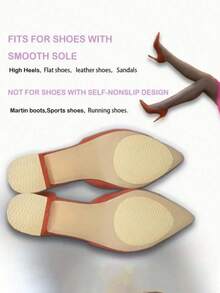 1双橡胶鞋底保护垫，防滑前掌鞋垫，自粘式高跟鞋鞋底保护垫，橡胶缓冲垫