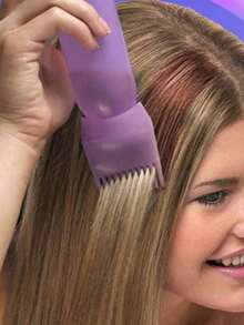 1pc Random Color Marked Hair Dye Bottle, Hair Salon Care Tools, Depilator, Face Epilator, Haircut Clipper, Barber Supplies, Hair Clips, Hair Accessories