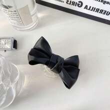 Leather Bowknot Slouchy Phone Stand, Desk Mount, Adhesive & Adjustable Compatible With IPhone, Android Phone, Gift For Birthday, Family, Friends Gifts Birthday Push-Pull Phone Grip Phone Holder Phone Accessories - Multicolor - View 14