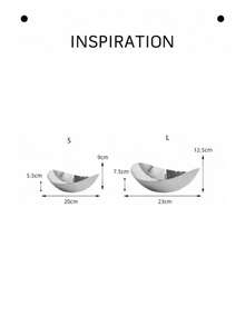 1pc German Luxury Stainless Steel Fruit Plate, Household Living Room Tea Table Dried Fruit Snack Tray, Creative Decor - Silver - View 8