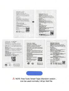 10Pcs False Nails Pink With Red Line Crystal Rhinestone Short Square Handmade Press On Nails For Halloween Party Photography - Multicolor - View 9