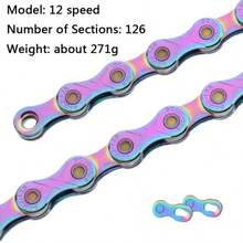 Bike Chain S8 S9 S10 S11 S12 MTB Road Bicycle Chains,Variable Speed Chain 116/126L High Quality Current Cycling Accessories - Multicolor - View 14