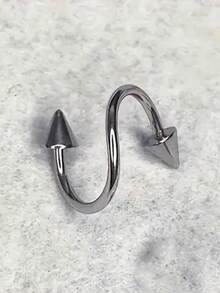 Set de 2 piezas de Pendientes de Labio con Remache en Forma de S, Adecuado para Hombres y Mujeres, Adecuado para Vacaciones, Fiestas, Uso Diario, Exquisito Día de San Valentín, Regreso a Clases, Graduación, Regalos de Vacaciones, Regalos de Cumpleaños - Multicolor - Ver 7