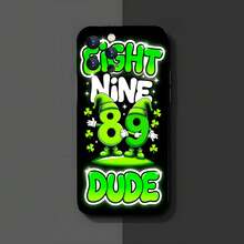 1PC Phone Case ,  Fight Nine Eight Nine Dude , Stylish Phone Case, Phone Decoration, All-around Lens Protection, Creative Small Gift, Funny Gift for Boys and Girls - Negro - Ver 3