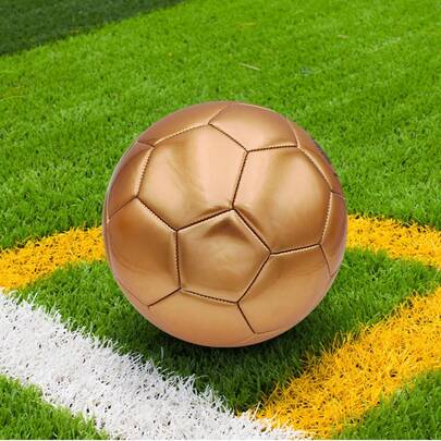 Slitstark förtjockad PVC-fotboll, storlek 5, maskinsydd, lämplig för vuxna spelares dagliga träning och lagmatcher, fotbollsutrustning, lagsporter fotboll, unisex fotboll, sport- och fitnessfotboll