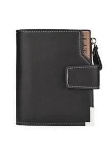 New Men's Short Wallet, Multi-Functional Zipper Wallet, Multi-Card Slots, Large Capacity Business Men's Wallet Coin Purse