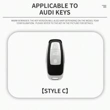 Premium Zinklegierung Schlüsselgehäuse geeignet für Audi Schlüsselgehäuse A6L, Herren A4L, Auto Q5L, Fahrzeug A3 Legierung, Q3 Gehäuse, Q5 Gehäuse, Q2L Schnalle, A5, Q7 Metall, A8 - Schlüsselanhänger - Übersicht 8