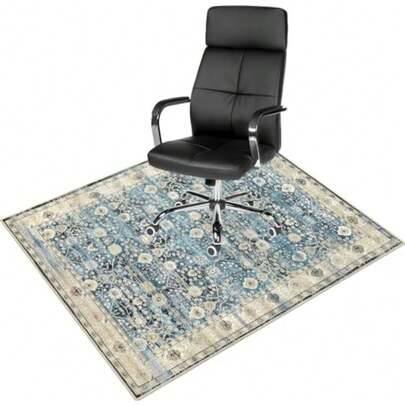 Chair Mat For Carpeted Floor Office Chair Mat Hardwood Floors 48""X60"" Office Chair Rug Protector Carpet For Home And Office Protects Floors Anti-Skidding Home Office -11