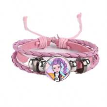 1pc Fashion Witch Hunting Bracelet, Time Stone Wristband, Unisex Braided Black Rope Bracelet Accessory - Multicolor - View 21