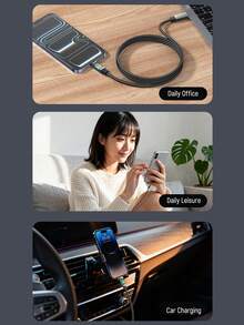 240W USB C To Type C Charging Fast Cable, USB-C Charging Cable,Lightning Charging Cable, Multi-Functional USB C Cable Compatible With Iphone 17/16/15 Pro Max Pro, IPad, Notebook Computer,Compatible With Huawei,Compatible With Samsung,Tablets, Moto G, Pixel And More USB-C Devices,Universal Efficient Charging Adapter,Power Delivery High-Speed Charging Compatible With IPhone 17, 17 Pro Max, 16, 16 Plus, 16 Pro, 16 Pro Max,Compatible With Redmi, Compatible With OnePlus Charger Travel Fast Charging - Multicolor - View 9