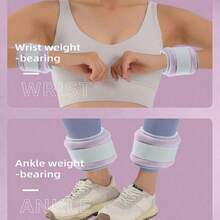 1/2pcs Ankle/Wrist Weighted Straps, Suitable For Ballet, Dance And Workout Training, Strengthen Ankle And Wrist Joints, Fitness Accessory - Multicolor - View 6