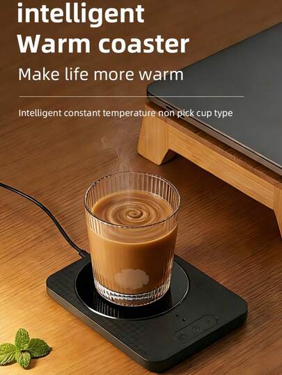 A -Powered Smart Heating Pad With Adjustable Temperature, Designed To Keep Beverages Warm, Suitable For Heating Milk And Coffee In Home And Office Settings, Maintaining A Consistent Temperature.