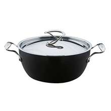 Style Hard Anodised Deep Chefs Casserole 26cm/5.2L Black - Black - View 7