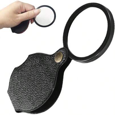 20X Pocket Magnifier, Portable Magnifying Glass With 360 Rotating Protective Cover, Reading, Crafts, Science Class, Jewelry