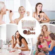 CYPNLumbor37 Brochas de Maquillaje Profesional de Viaje 40 Piezes Brochas para Maquillaje con Esponja Brochas Maquillaje Profesional y Herramientas Cosmetica Ego de Maquillar Ojos Mejillas y Rostro Ideal para RegaloFashion - 224176396 - Ver 8