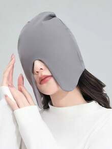 1/2pcs Unisex Sleep Cap With Blackout Eye Mask, 2-In-1 Windproof Warm Beanie Hat - Multicolor - View 13