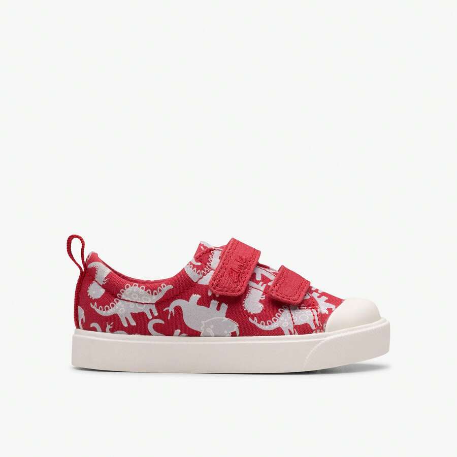 Clarks City Bright Toddler - Red - View 1