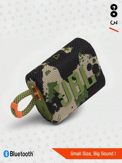 JBL Altavoz Bluetooth portátil mini Go 3, altavoz inalámbrico, IP67 resistente al agua y al polvo, gran audio y graves potentes, 5 horas de reproducción para el hogar, exteriores y viajes, multicolor