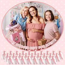 Ctosree 250 Pcs Baby Shower Favors Includes Ballpoint Pens Angel Keychains Organza Bags Thank You Cards For Guest Gifts Baby Shower Gender Reveal Party PinkIt's A Girl - 粉色 - 查看 7