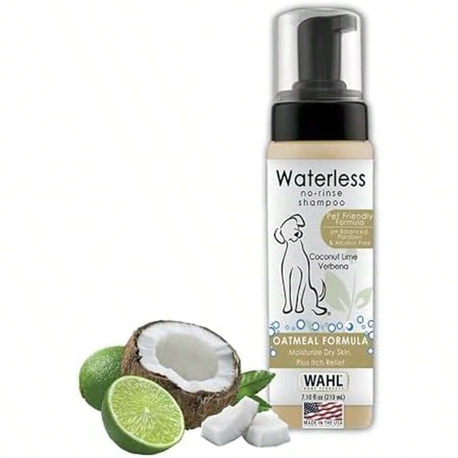 Wahl 100% Natural Pet No-Rinse Waterless Shampoo, Coconut Lime Verbena #820015 - Verbana de coco y lima - Ver 1