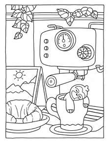 260克 54页 “温馨空间”奇幻太空涂色书 - 可爱迷人的微型温馨场景涂色书，成人减压沉浸式涂色书，可爱创意文具礼品 - 舒適空間 - 查看 7