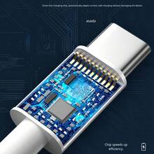 Carregador Super Rápido de 120W, Compatível com Xiaomi, Redmi, Black Shark e outros Telefones e Tablets Tipo-C, Suporta Carregamento Rápido, Também Adequado para Carregamento e Transferência de Dados de Carro, Compatível com iPhone 17, 17 Pro Max, 16, 16 Plus, 16 Pro, 16 Pro Max, Compatível com Redmi, Compatível com Cabo de Viagem OnePlus - Branco - Visão 5