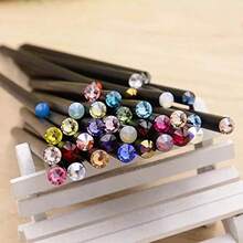 12pcs Black Diamond Wooden Pencils + 1pc Pencil Sharpener. Premium HB Pencils For Students, Writing And Sketching, Suitable For School And Office Use. Shiny Crystal Tip Wooden Pencils - 0.5mm HB Neutral Pencil Lead, Quality Wood, Suitable For Drawing And Writing, Suitable For School And Office Use. Random Drill Tip Color. - Quantity - View 7