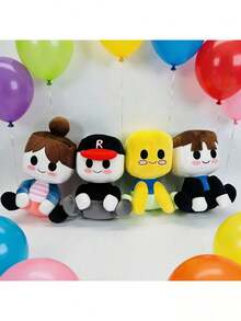 棒球主题男女宝宝毛绒娃娃 - 适合幼儿、儿童和成人的天鹅绒娃娃，触感柔软，可水洗 - 派对、生日和特殊场合的完美之选 - 彩色 - 查看 3