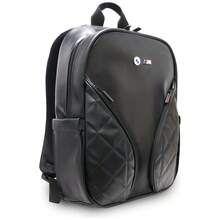 BMW M Series Carbon Pockets 16" Backpack With Metal Logo Black - BMBP15PCASEPOK - Black - View 3