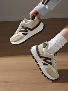 Women's Lace-Up Sports Shoes, Lightweight Work Safety Shoes, Fashionable Casual Sneakers For Women, Suitable For Spring, Summer, Autumn