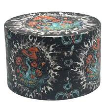 1 pieza Molinillo de especias portátil con luna azul y sol marrón, Moledor de polvo de especias, Accesorios para hombres y mujeres, Regalo para el Día de San Valentín, Navidad, Halloween - Multicolor - Ver 3