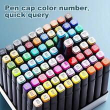 12 To 268 Colors Alcohol-Based Markers, Vibrant & Long-Lasting, Quick-Drying, Waterproof & Fade-Resistant, Suitable For DIY, Glass, Faux Leather, Wood, Metal Painting, Ideal For Coloring Art Markers, Adult Coloring Books, Chisel Tip, Holiday/Christmas Gifts, Colored Pens, Ohuhu Markers, Drawing Markers, Back To School, Perfect For Ramadan, Valentine''s Day Crafts - Multicolor - View 3