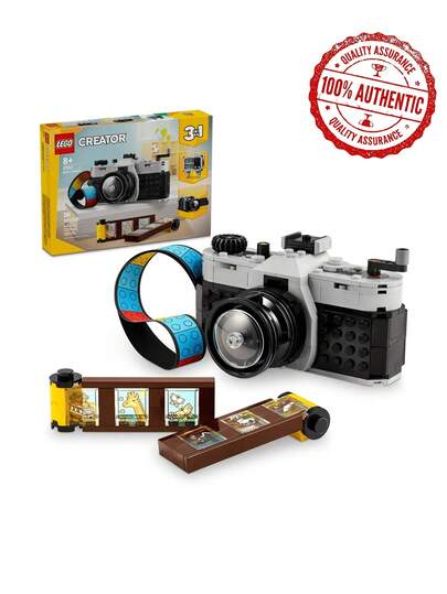 LEGO 31147 Creator Retro Camera Children Building Blocks Toy Set With 261pcs/Set, Valentine's Day Season, Birthday Gift For Boys And Girls Ages 8 Years+