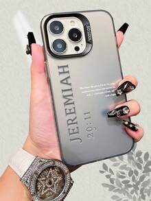 Christian Bible Verse Jeremiah 29:11 Phone Case With IMD Technology Laser Backplane, Stylish And Comfortable Grip, Compatible With IPhone 17 16 15 14 13 12 11 7 X Series - 紫色 - 查看 6