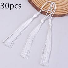 30 chiếc/gói Mặt dây chuyền tua rua bằng polyester kèm dây, tua rua nhiều màu sắc kiểu Trung Quốc, dài 8cm, thích hợp trang trí làm bookmark, móc khóa, đồ treo xe, dây đeo điện thoại, phụ kiện Hanfu tự làm. - Dây tua rua có dây treo - Xem 20