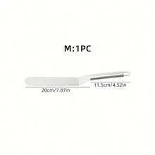 1 件装优质不锈钢蛋糕刮刀 - 不粘刀片，用于抹平奶油、修整和装饰蛋糕，圆润抛光表面，无毛刺，确保奶油均匀涂抹，适用于涂抹奶油、果酱、巧克力和脱模 - 15厘米/20厘米/25.2厘米/30.3厘米，5.90英寸/7.87英寸/9.91英寸/11.92英寸 - 烘焙工具，适用于节日、毕业典礼、独立日、母亲节、复活节、婚礼季 - 完美的烘焙礼物，蛋糕刮刀，时尚设计，抛光表面，光滑手柄 - - - 查看 8
