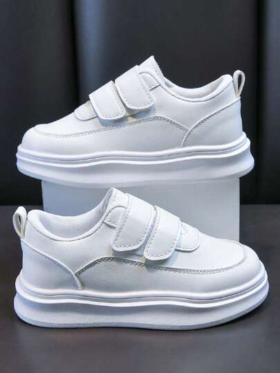 1 Pair Unisex Solid Color Low-Top Sneakers, Soft Sole Non-Slip, Fashionable Casual Toddler/Kids Canvas Shoes, Suitable For Spring, Summer, Autumn, Winter