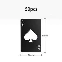 10pcs Customized Spade A Credit Card, Creative Poker Shaped Stainless Steel Household Tool Bottle Opener, Spade Bottle Opener, Customizable Text, Stainless Steel Can Opener, Elegant Black And White Design, Suitable For Parties, Weddings, Holidays, Ideal For Bar Activities, Christmas, Birthday, Father's Day, Valentine's Day Gifts, Smooth Metal Appearance, Metal Structure, Household Items, Business Office Supplies ,Forever Love, Wall Decor - Multicolor - View 18
