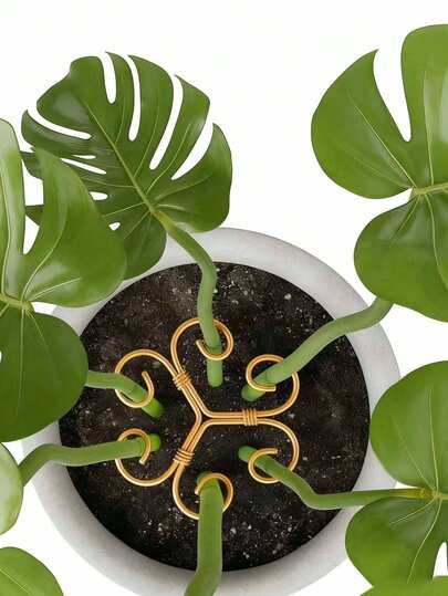 Cọc đỡ cây bằng kim loại, thanh đỡ cây trong nhà được thiết kế tỉ mỉ, giàn leo bằng kim loại cho cây leo, giá đỡ trang trí sân vườn, bộ kẹp tre chắc chắn, thúc đẩy sự phát triển khỏe mạnh của cây, phù hợp cho cây trồng trong nhà, cây trồng trong chậu, cây leo, cây xoắn ốc, phụ kiện làm vườn, giá đỡ cây trong nhà. Thiết kế độc đáo dành cho cây leo, giá đỡ cây lý tưởng để thúc đẩy sự phát triển, giàn leo cho cây leo, thanh ổn định bằng kim loại.