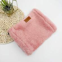 Warm Anti-Noise Ear Muffs, Pet Calming Stress Relief Plush Ear Hat, Double-Layer Thick Dog Ear Scarf Neck Warmer - Pink - View 8