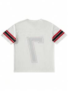 Men's Casual Sports Short Sleeve T-Shirt, Summer - White - View 3