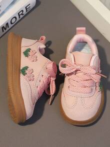 Girls' Casual Sports Shoes, Princess Style Soft Bottom Toddler Shoes, Spring/Autumn - Pink - View 6