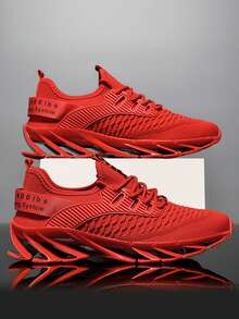 Blade运动鞋，男士休闲透气低帮跑步鞋，多功能、舒适，适合日常穿着，个性化设计，专业时尚运动鞋，多种颜色可选 - 紅色 - 查看 4