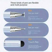 1pc Universal 3-In-1 Stylus Pen, Compatible With Apple, Android, OPPO, Tablets And Smartphones, For Editing And Drawing