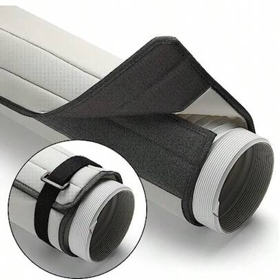 TURBRO Insulated Hose Cover With Adjustable Strips For Portable Air Conditioner Fits For 5" And 5.9" Diameter Exhaust Hoses Washable Cover For Exhaust Pipe Dust Vent Hose.Pipe Insulation